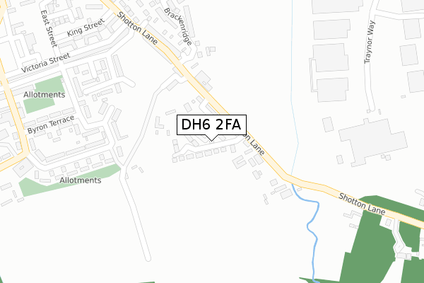DH6 2FA map - large scale - OS Open Zoomstack (Ordnance Survey) DH6 2FA map - large scale - OS Open Zoomstack (Ordnance Survey)