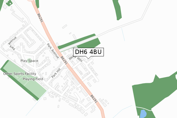 DH6 4BU map - large scale - OS Open Zoomstack (Ordnance Survey) DH6 4BU map - large scale - OS Open Zoomstack (Ordnance Survey)