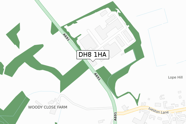 DH8 1HA map - large scale - OS Open Zoomstack (Ordnance Survey) DH8 1HA map - large scale - OS Open Zoomstack (Ordnance Survey)