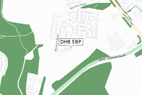 DH8 5BP map - large scale - OS Open Zoomstack (Ordnance Survey) DH8 5BP map - large scale - OS Open Zoomstack (Ordnance Survey)