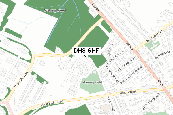 DH8 6HF map - large scale - OS Open Zoomstack (Ordnance Survey) DH8 6HF map - large scale - OS Open Zoomstack (Ordnance Survey)