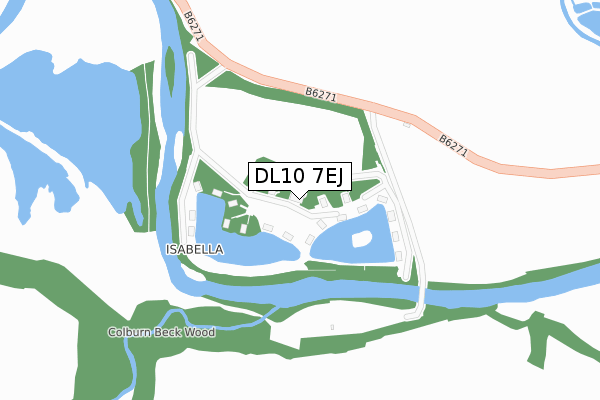 DL10 7EJ map - large scale - OS Open Zoomstack (Ordnance Survey) DL10 7EJ map - large scale - OS Open Zoomstack (Ordnance Survey)