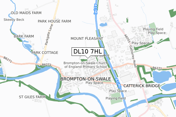 DL10 7HL map - small scale - OS Open Zoomstack (Ordnance Survey) DL10 7HL map - small scale - OS Open Zoomstack (Ordnance Survey)