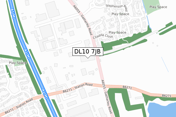 DL10 7JB map - large scale - OS Open Zoomstack (Ordnance Survey) DL10 7JB map - large scale - OS Open Zoomstack (Ordnance Survey)