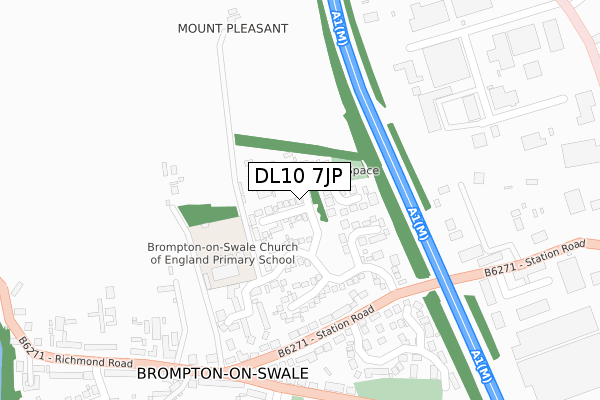 DL10 7JP map - large scale - OS Open Zoomstack (Ordnance Survey) DL10 7JP map - large scale - OS Open Zoomstack (Ordnance Survey)