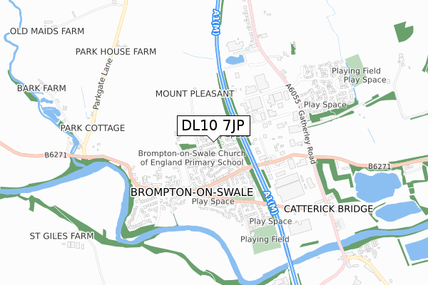 DL10 7JP map - small scale - OS Open Zoomstack (Ordnance Survey) DL10 7JP map - small scale - OS Open Zoomstack (Ordnance Survey)