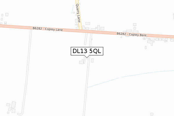 DL13 5QL map - large scale - OS Open Zoomstack (Ordnance Survey)