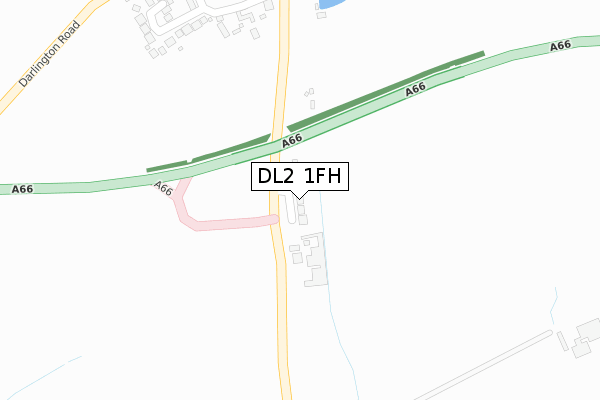 DL2 1FH map - large scale - OS Open Zoomstack (Ordnance Survey) DL2 1FH map - large scale - OS Open Zoomstack (Ordnance Survey)