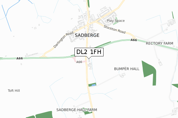 DL2 1FH map - small scale - OS Open Zoomstack (Ordnance Survey) DL2 1FH map - small scale - OS Open Zoomstack (Ordnance Survey)