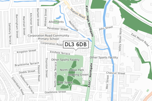 DL3 6DB map - large scale - OS Open Zoomstack (Ordnance Survey) DL3 6DB map - large scale - OS Open Zoomstack (Ordnance Survey)