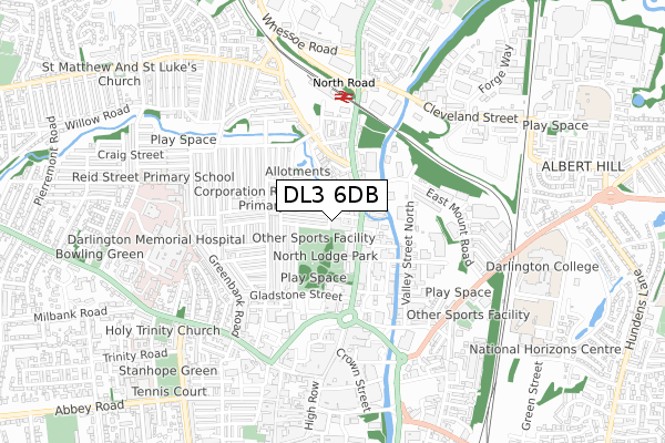 DL3 6DB map - small scale - OS Open Zoomstack (Ordnance Survey) DL3 6DB map - small scale - OS Open Zoomstack (Ordnance Survey)