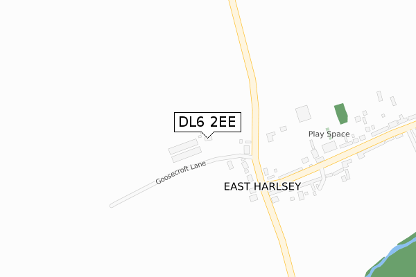 DL6 2EE map - large scale - OS Open Zoomstack (Ordnance Survey)