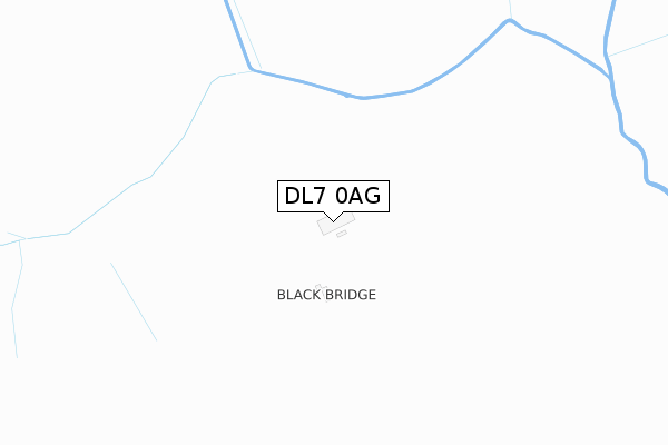 DL7 0AG map - large scale - OS Open Zoomstack (Ordnance Survey)