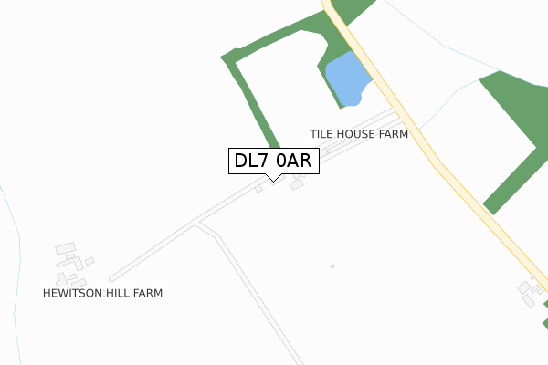 DL7 0AR map - large scale - OS Open Zoomstack (Ordnance Survey)