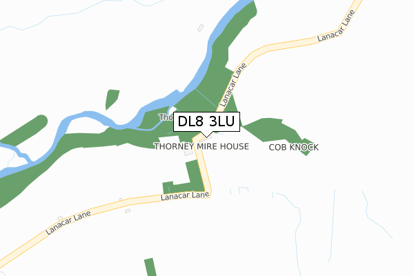 DL8 3LU map - large scale - OS Open Zoomstack (Ordnance Survey)