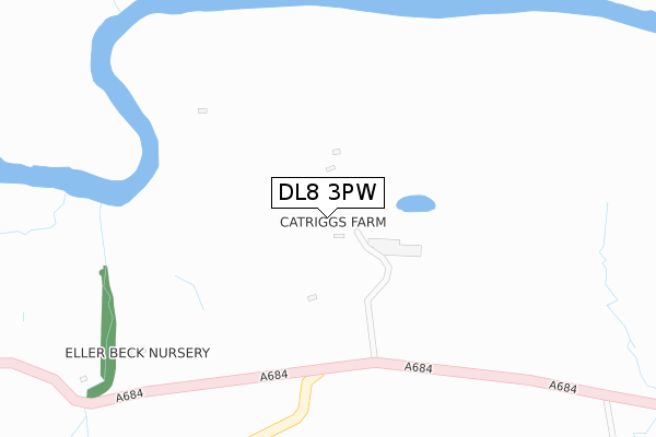 DL8 3PW map - large scale - OS Open Zoomstack (Ordnance Survey) DL8 3PW map - large scale - OS Open Zoomstack (Ordnance Survey)