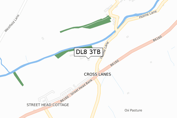 DL8 3TB map - large scale - OS Open Zoomstack (Ordnance Survey)