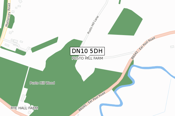 DN10 5DH map - large scale - OS Open Zoomstack (Ordnance Survey)