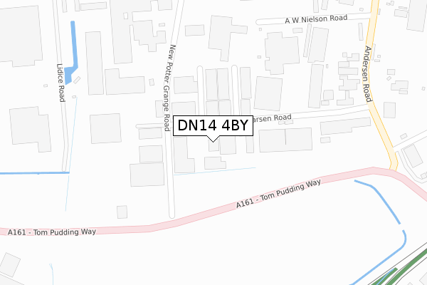 DN14 4BY map - large scale - OS Open Zoomstack (Ordnance Survey)
