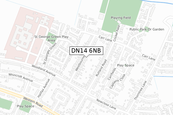 DN14 6NB map - large scale - OS Open Zoomstack (Ordnance Survey) DN14 6NB map - large scale - OS Open Zoomstack (Ordnance Survey)