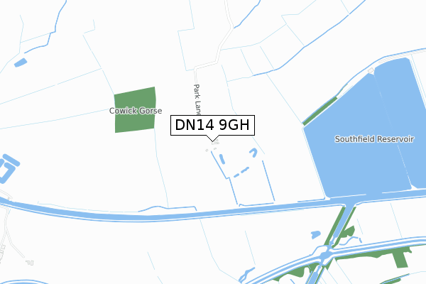 DN14 9GH map - small scale - OS Open Zoomstack (Ordnance Survey) DN14 9GH map - small scale - OS Open Zoomstack (Ordnance Survey)