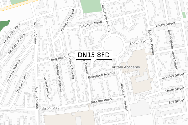DN15 8FD map - large scale - OS Open Zoomstack (Ordnance Survey) DN15 8FD map - large scale - OS Open Zoomstack (Ordnance Survey)