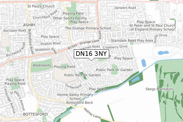 DN16 3NY map - small scale - OS Open Zoomstack (Ordnance Survey) DN16 3NY map - small scale - OS Open Zoomstack (Ordnance Survey)