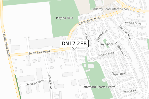 DN17 2EB map - large scale - OS Open Zoomstack (Ordnance Survey) DN17 2EB map - large scale - OS Open Zoomstack (Ordnance Survey)