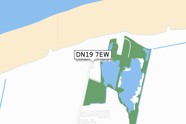 DN19 7EW map - large scale - OS Open Zoomstack (Ordnance Survey)