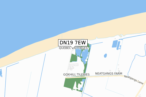 DN19 7EW map - small scale - OS Open Zoomstack (Ordnance Survey)