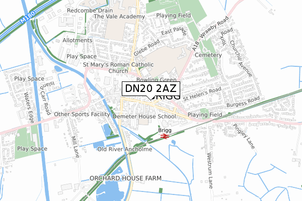 DN20 2AZ map - small scale - OS Open Zoomstack (Ordnance Survey) DN20 2AZ map - small scale - OS Open Zoomstack (Ordnance Survey)