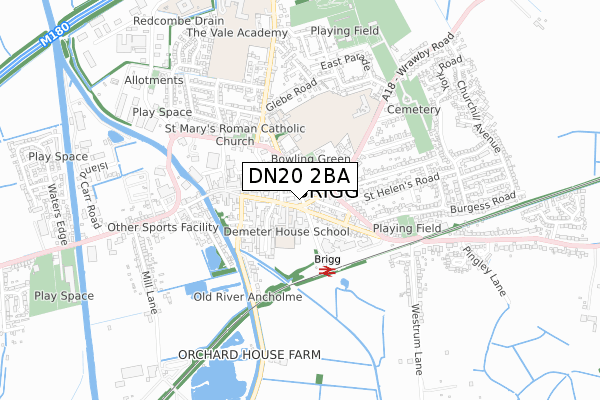 DN20 2BA map - small scale - OS Open Zoomstack (Ordnance Survey) DN20 2BA map - small scale - OS Open Zoomstack (Ordnance Survey)