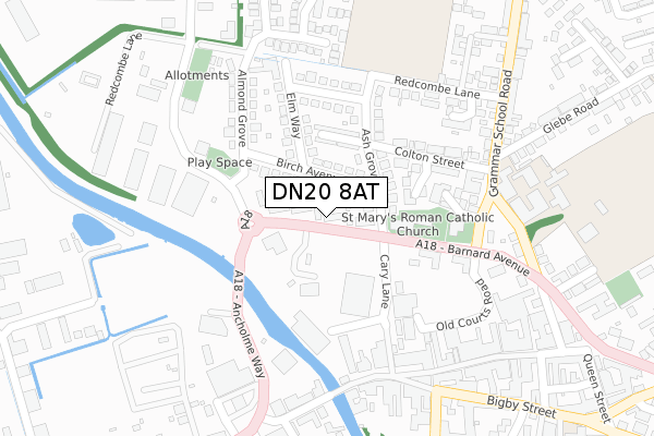 DN20 8AT map - large scale - OS Open Zoomstack (Ordnance Survey) DN20 8AT map - large scale - OS Open Zoomstack (Ordnance Survey)