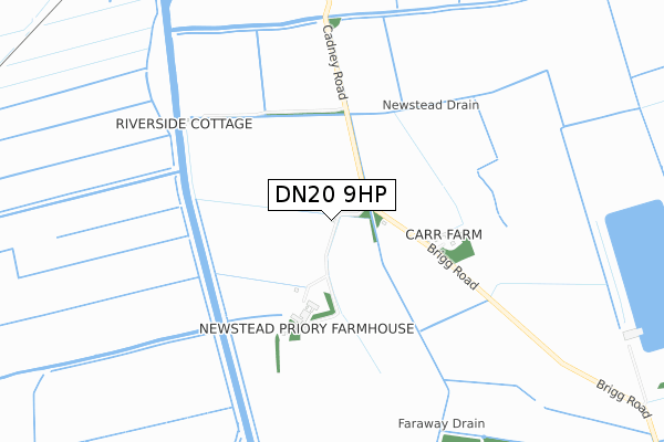 DN20 9HP map - small scale - OS Open Zoomstack (Ordnance Survey)