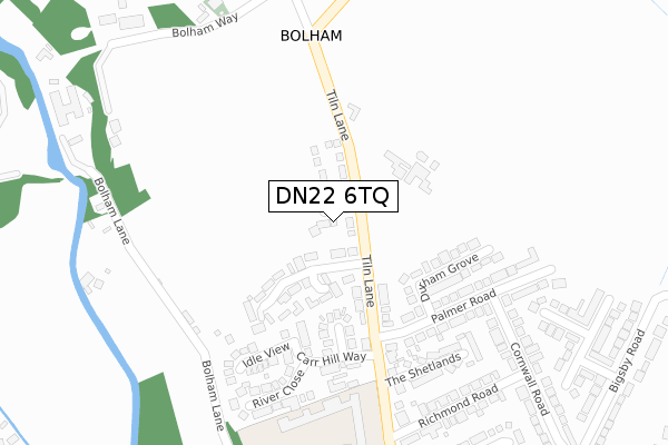 DN22 6TQ map - large scale - OS Open Zoomstack (Ordnance Survey) DN22 6TQ map - large scale - OS Open Zoomstack (Ordnance Survey)
