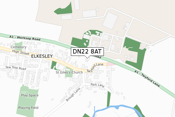 DN22 8AT map - large scale - OS Open Zoomstack (Ordnance Survey) DN22 8AT map - large scale - OS Open Zoomstack (Ordnance Survey)