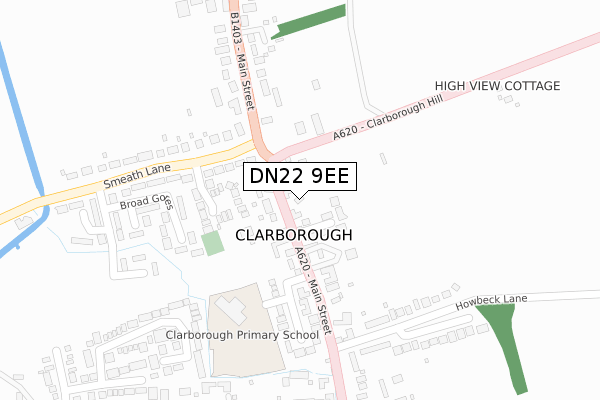 DN22 9EE map - large scale - OS Open Zoomstack (Ordnance Survey) DN22 9EE map - large scale - OS Open Zoomstack (Ordnance Survey)