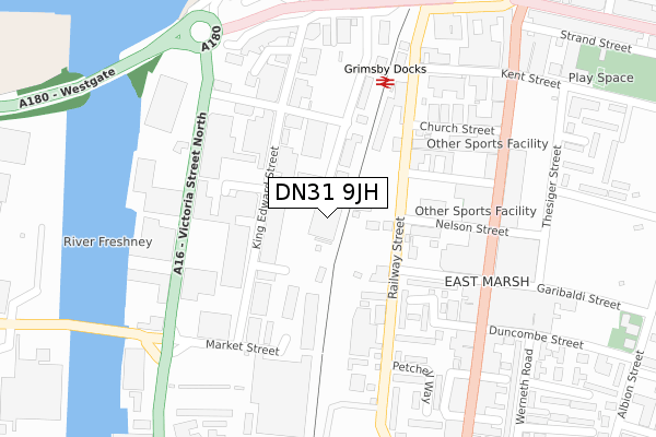 DN31 9JH map - large scale - OS Open Zoomstack (Ordnance Survey) DN31 9JH map - large scale - OS Open Zoomstack (Ordnance Survey)