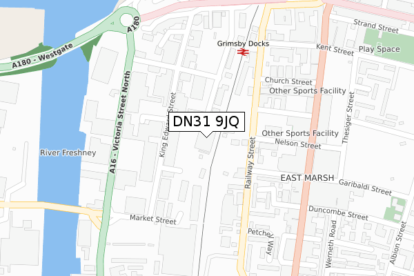 DN31 9JQ map - large scale - OS Open Zoomstack (Ordnance Survey) DN31 9JQ map - large scale - OS Open Zoomstack (Ordnance Survey)