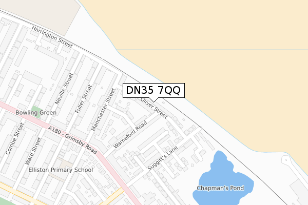 DN35 7QQ map - large scale - OS Open Zoomstack (Ordnance Survey) DN35 7QQ map - large scale - OS Open Zoomstack (Ordnance Survey)