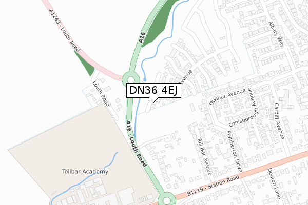 DN36 4EJ map - large scale - OS Open Zoomstack (Ordnance Survey) DN36 4EJ map - large scale - OS Open Zoomstack (Ordnance Survey)