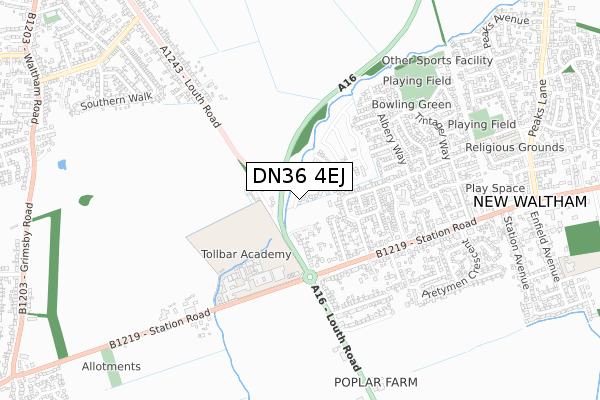 DN36 4EJ map - small scale - OS Open Zoomstack (Ordnance Survey) DN36 4EJ map - small scale - OS Open Zoomstack (Ordnance Survey)