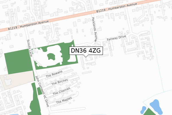 DN36 4ZG map - large scale - OS Open Zoomstack (Ordnance Survey) DN36 4ZG map - large scale - OS Open Zoomstack (Ordnance Survey)