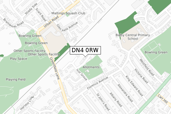 DN4 0RW map - large scale - OS Open Zoomstack (Ordnance Survey) DN4 0RW map - large scale - OS Open Zoomstack (Ordnance Survey)