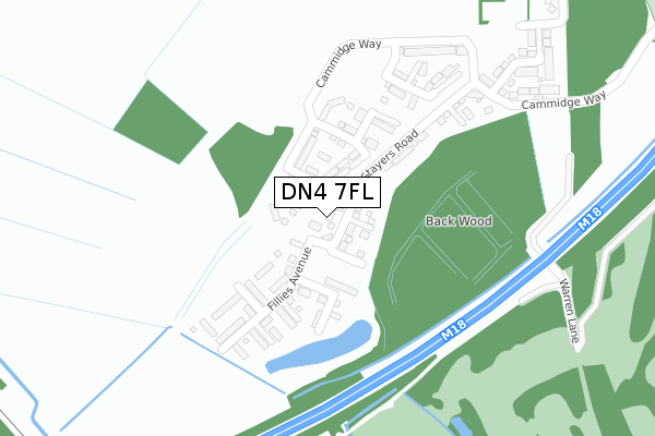 DN4 7FL map - large scale - OS Open Zoomstack (Ordnance Survey) DN4 7FL map - large scale - OS Open Zoomstack (Ordnance Survey)