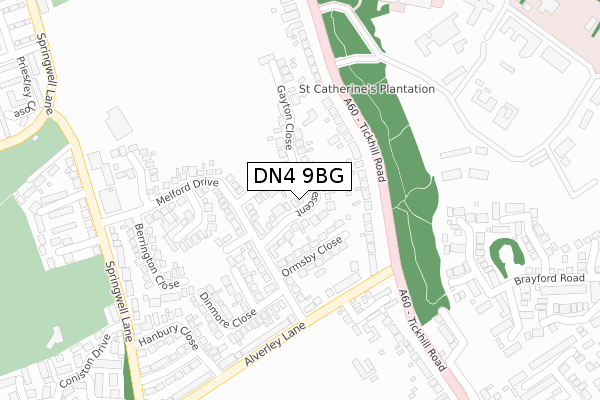 DN4 9BG map - large scale - OS Open Zoomstack (Ordnance Survey) DN4 9BG map - large scale - OS Open Zoomstack (Ordnance Survey)