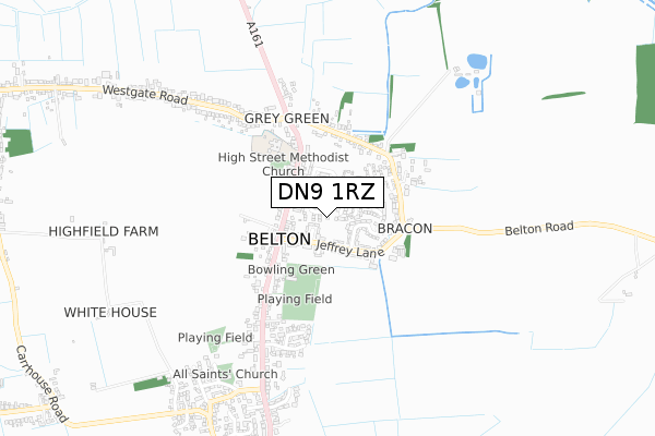DN9 1RZ map - small scale - OS Open Zoomstack (Ordnance Survey) DN9 1RZ map - small scale - OS Open Zoomstack (Ordnance Survey)