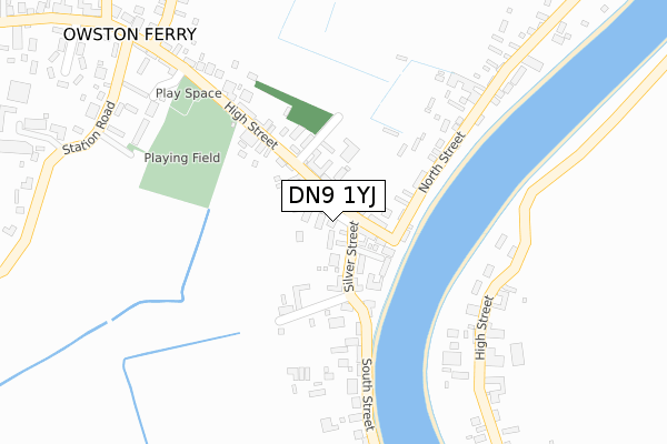 DN9 1YJ map - large scale - OS Open Zoomstack (Ordnance Survey) DN9 1YJ map - large scale - OS Open Zoomstack (Ordnance Survey)
