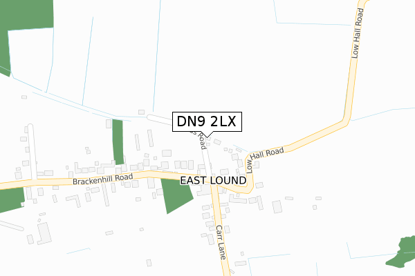 DN9 2LX map - large scale - OS Open Zoomstack (Ordnance Survey)