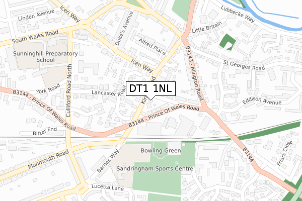 DT1 1NL map - large scale - OS Open Zoomstack (Ordnance Survey) DT1 1NL map - large scale - OS Open Zoomstack (Ordnance Survey)